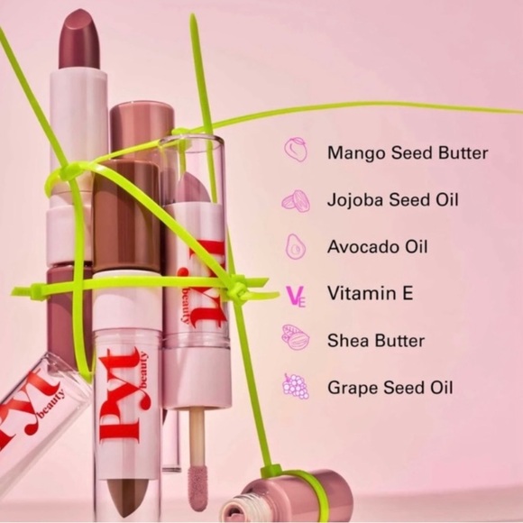 PYT BEAUTY Friends with Benefits Lip Duo in ‘BARE ALL’ .11 oz SEALED - Picture 3 of 5